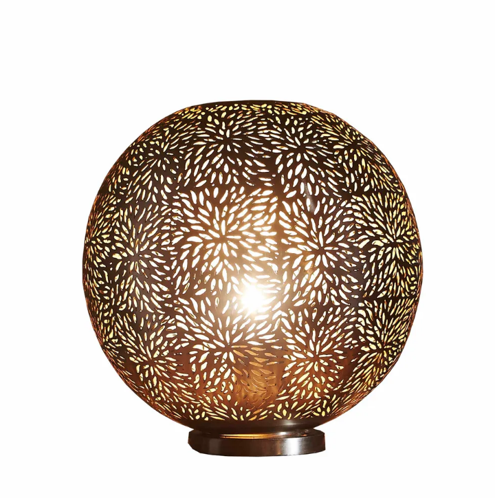 Taurus Perforated Round Table Lamp