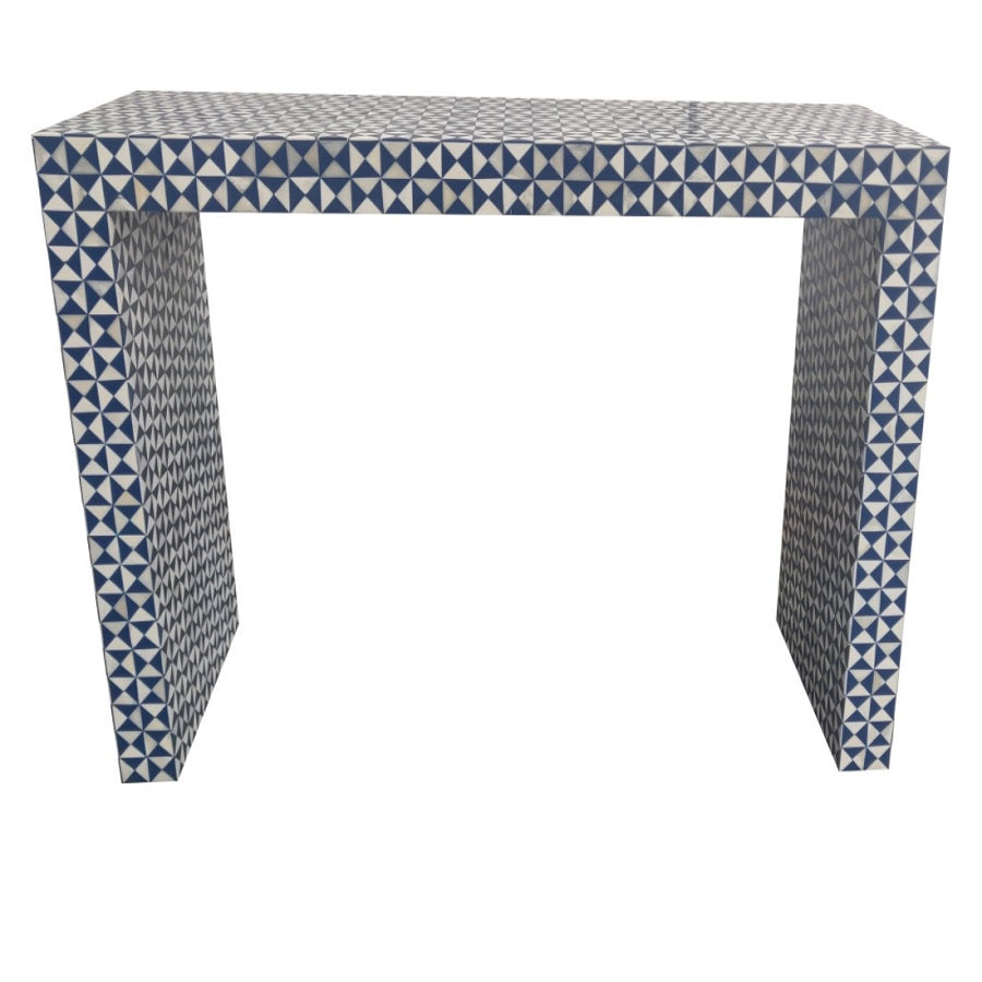 Bone Inlay 2 Drawer Sideboard in Garden/Charcoal