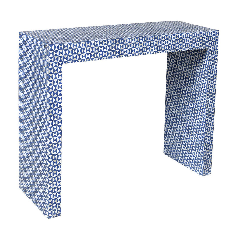 Bone Inlay 2 Drawer Sideboard in Garden/Charcoal