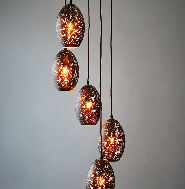 Antique Light Cluster Pendant