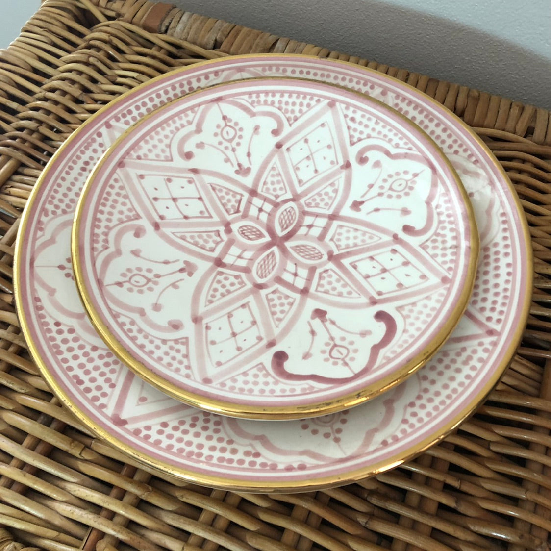 Genuine Rabat Safi Set - Large Plate, Small Plate & Bowl in Rose