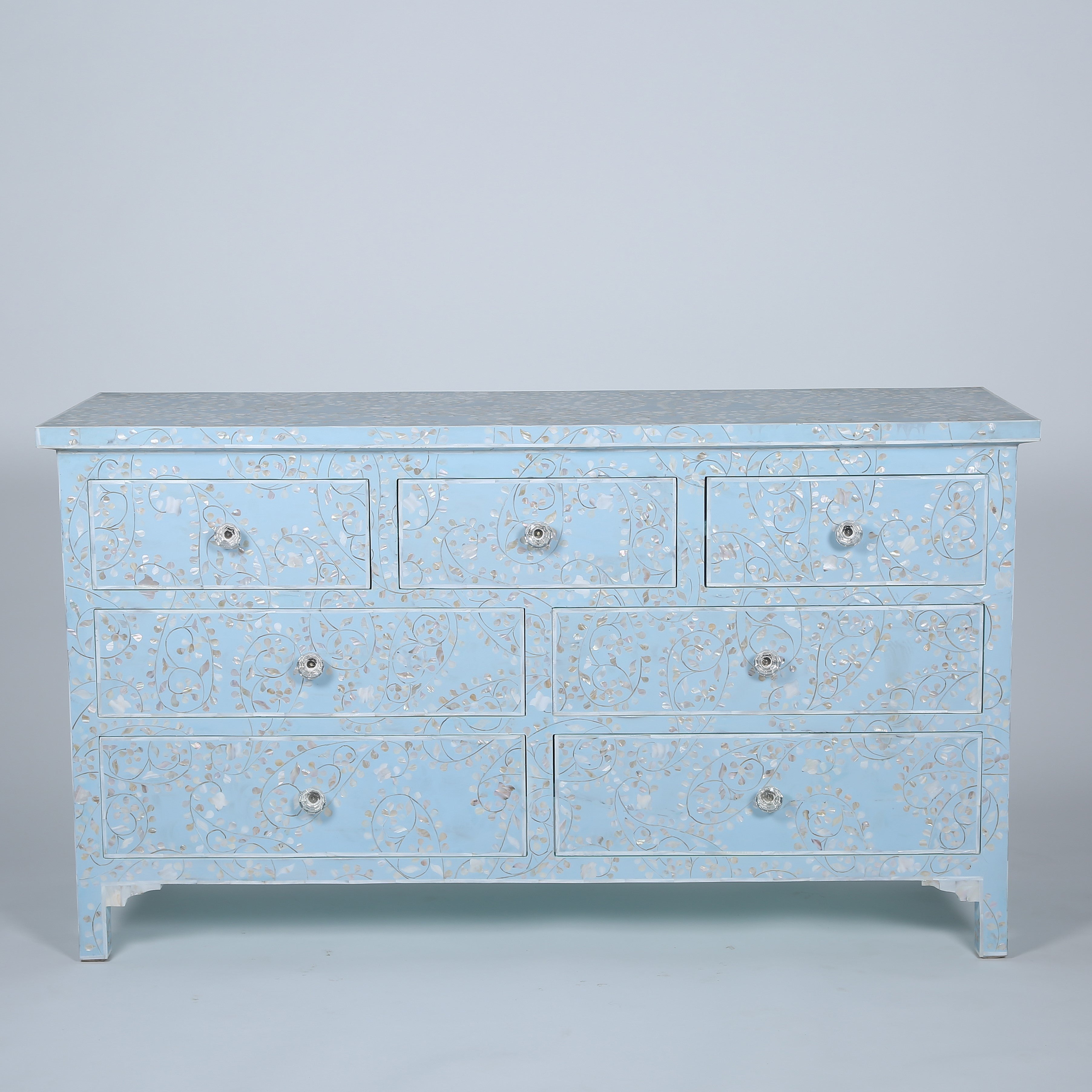 Protea Bar Cabinet featuring Inlay Design