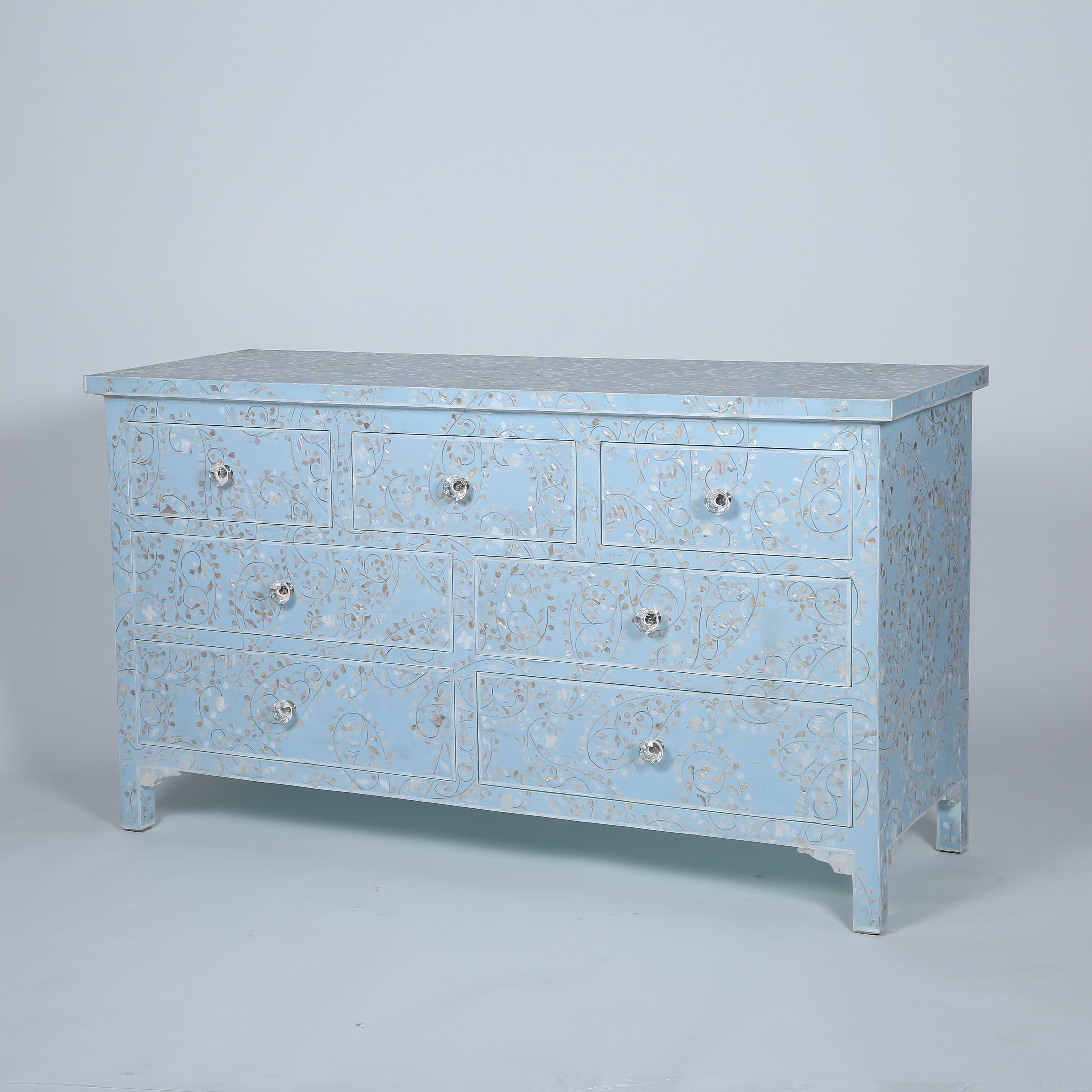 Protea Bar Cabinet featuring Inlay Design