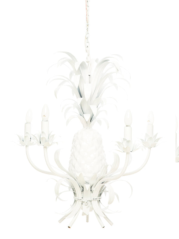 Miami Shores Pineapple Chandelier in White