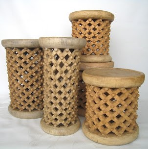 Bamileke Side Table in Natural