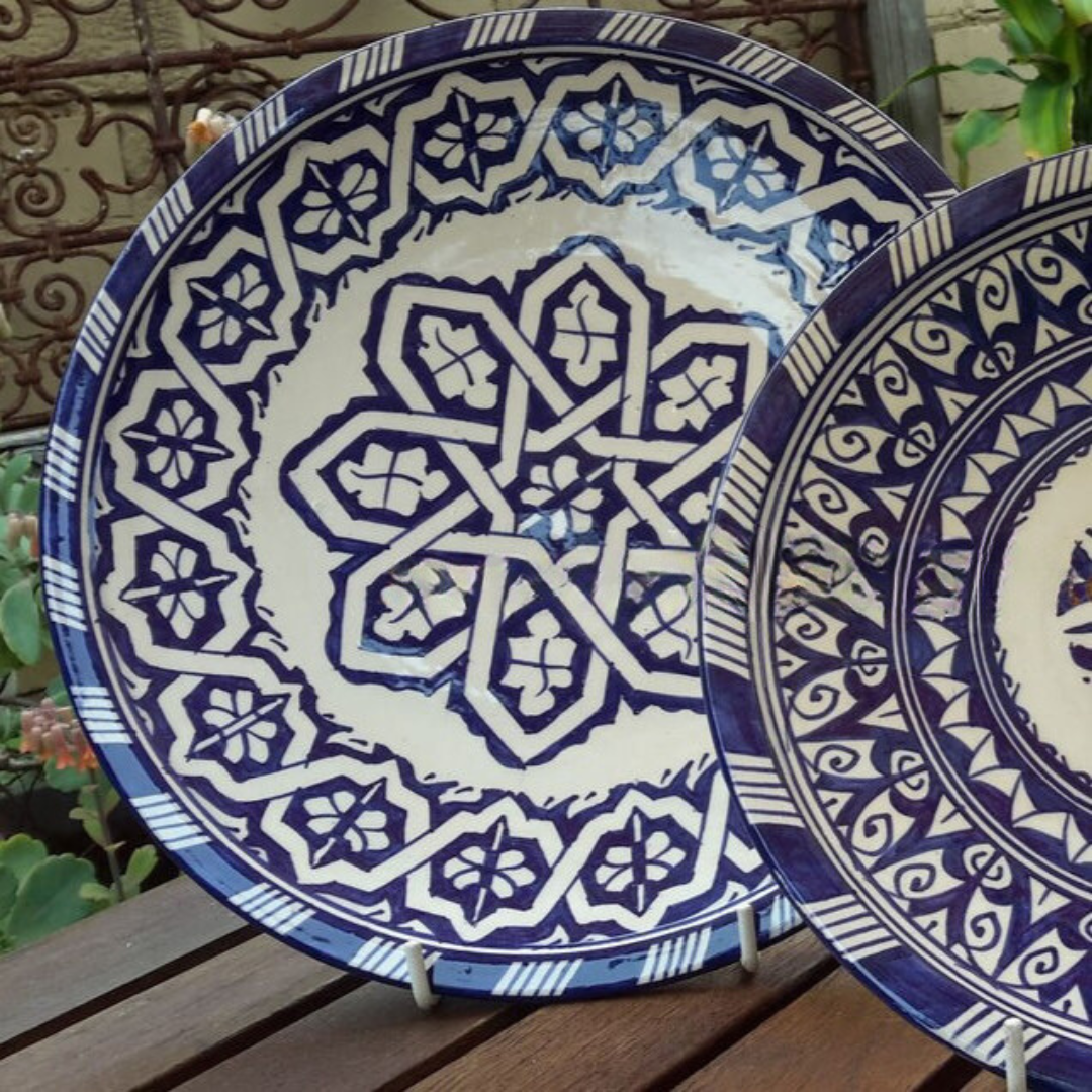 Fez Plate in Blue