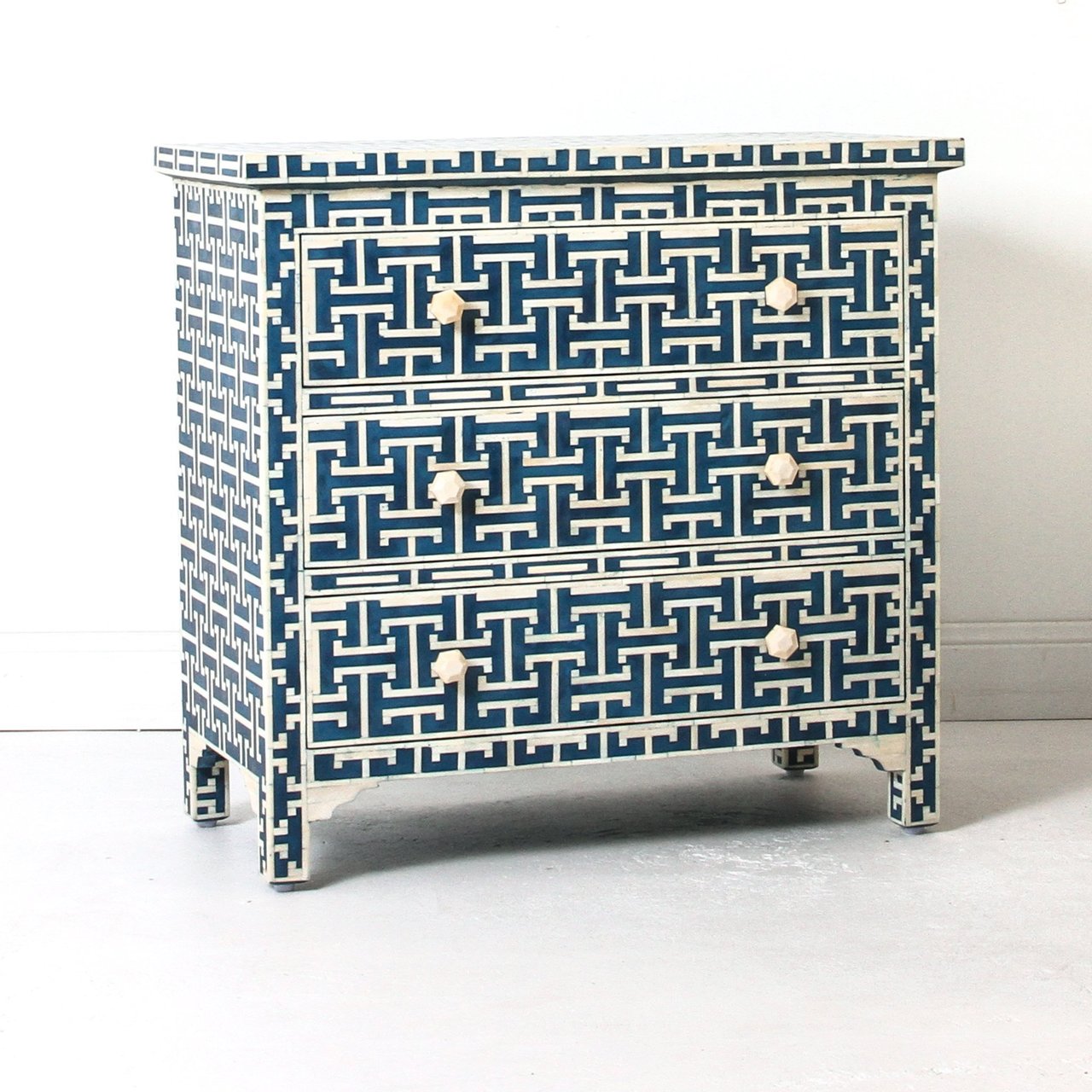 Insignia Bone Inlay 3 Drawer Chest