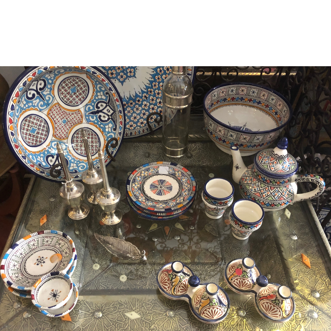 Moorish Fez Mini Dual Tagine in White