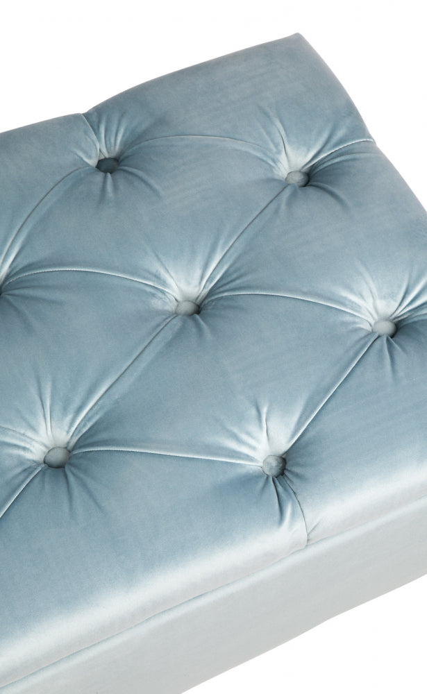 Pippa Storage Ottoman in Duck Egg Blue