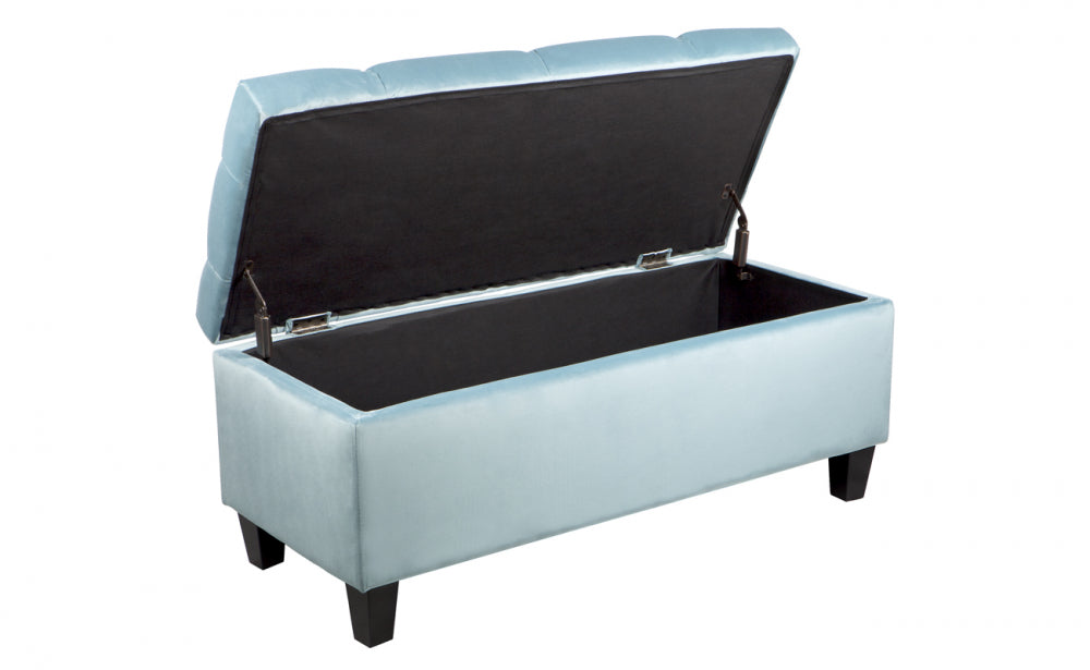 Pippa Storage Ottoman in Duck Egg Blue