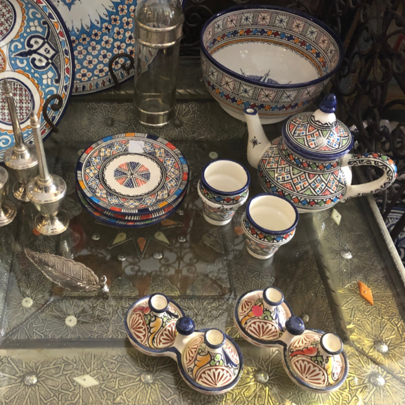 Tangier Multi-Coloured Tea Cup