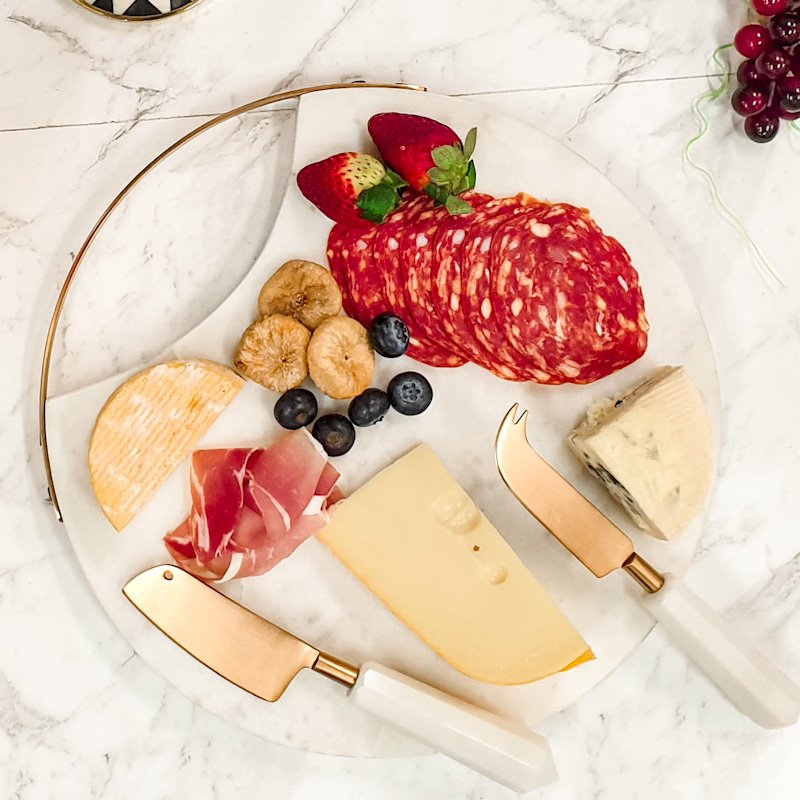 Manhattan Round Marble Cheese Board