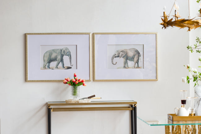 Elephant Print - Pair