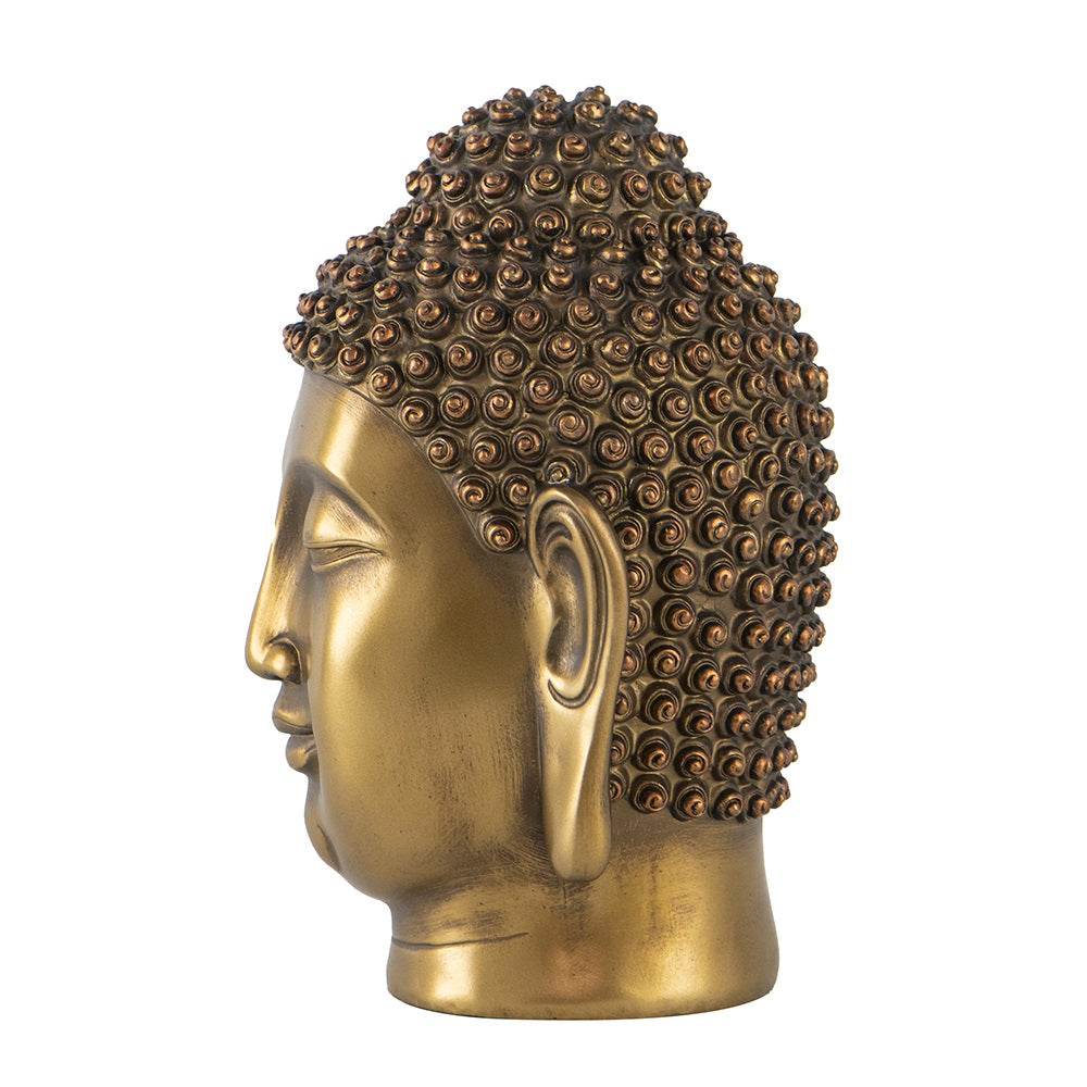 Golden Buddha Statue Head