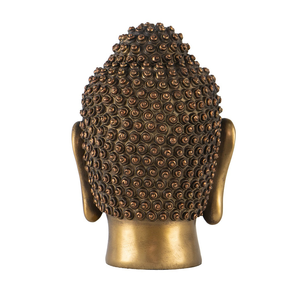 Golden Buddha Statue Head