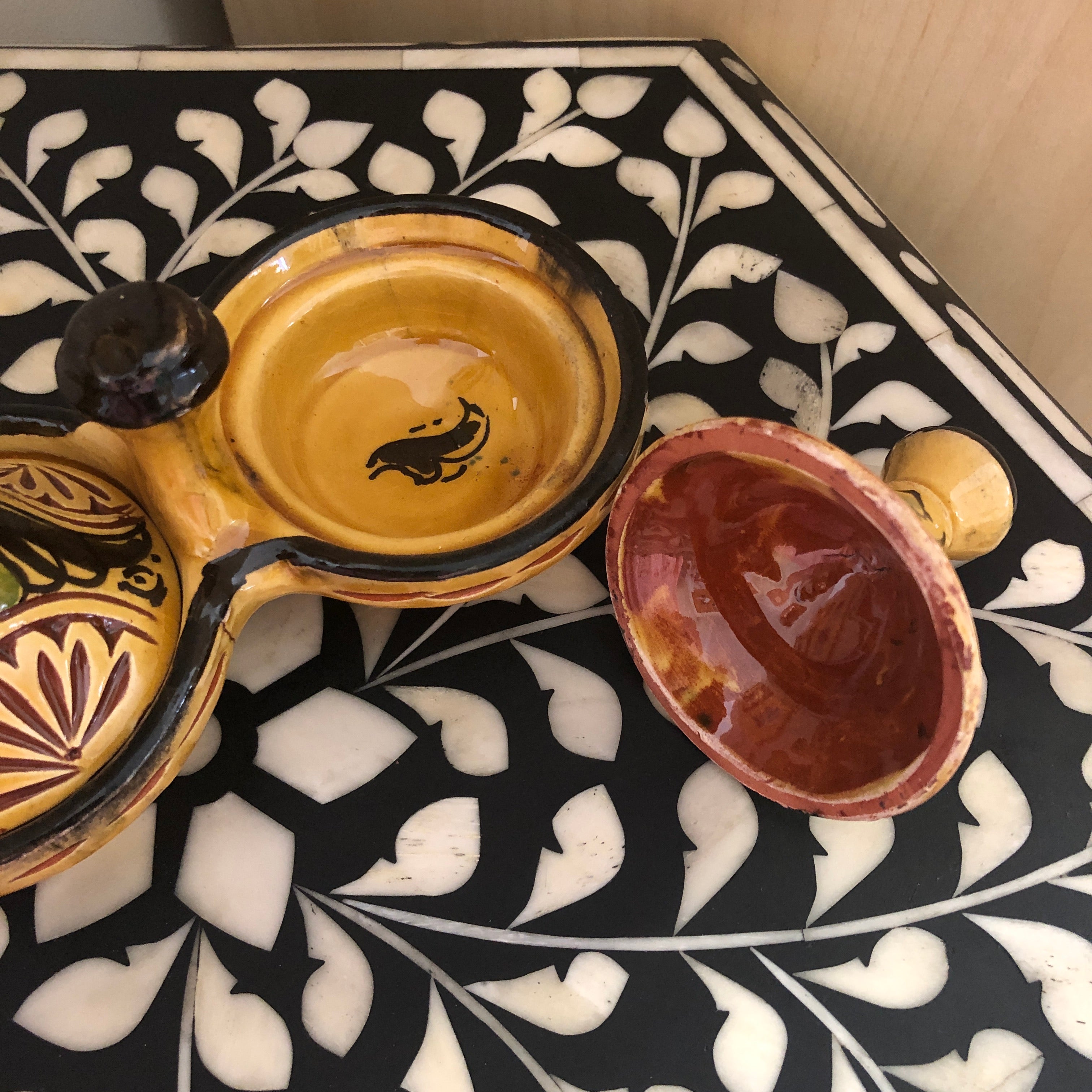 Mini Dual Tagines in Yellow