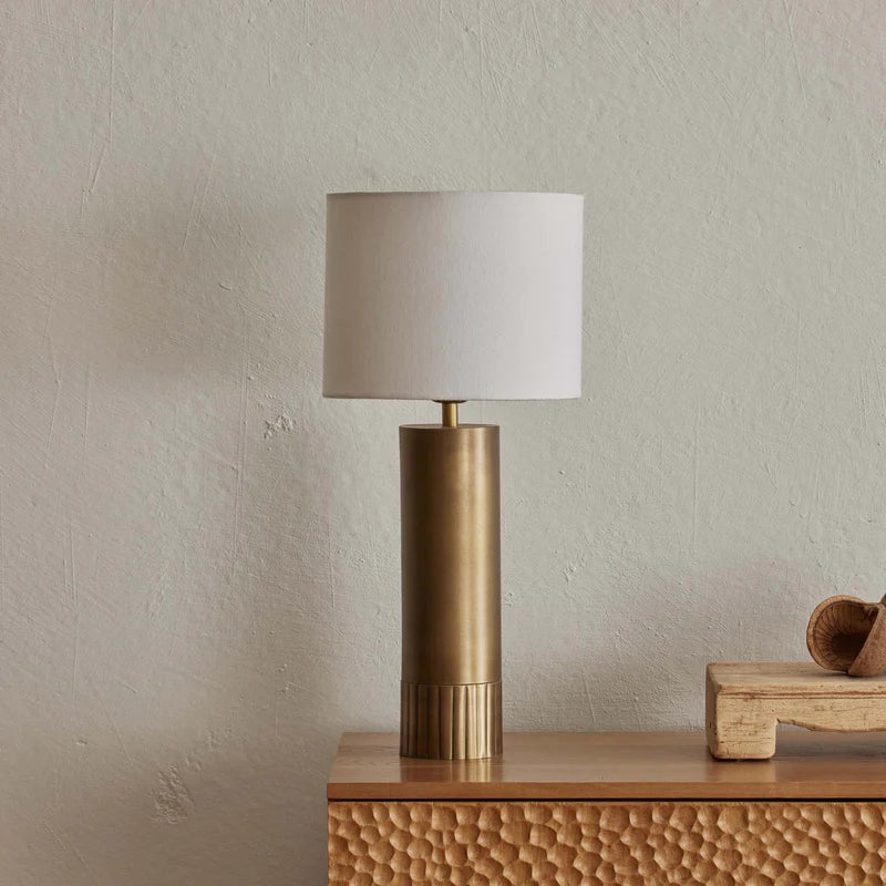 Erica Table Lamp in Antique Brass