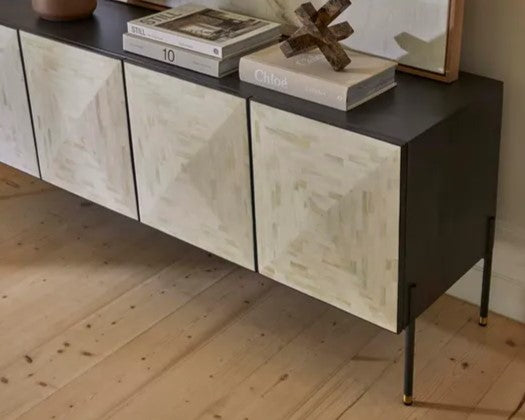 Bone Inlay Buffet in Black and White