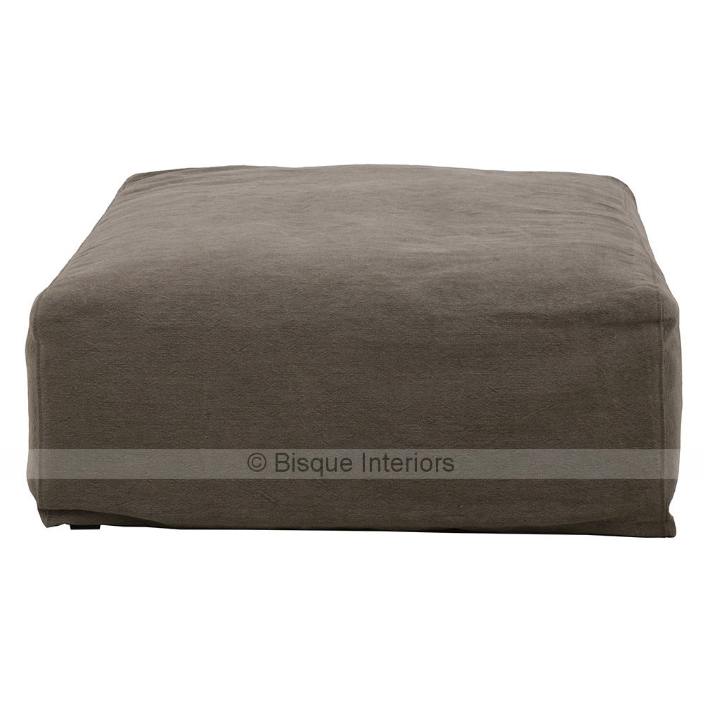Ottoman in Taupe