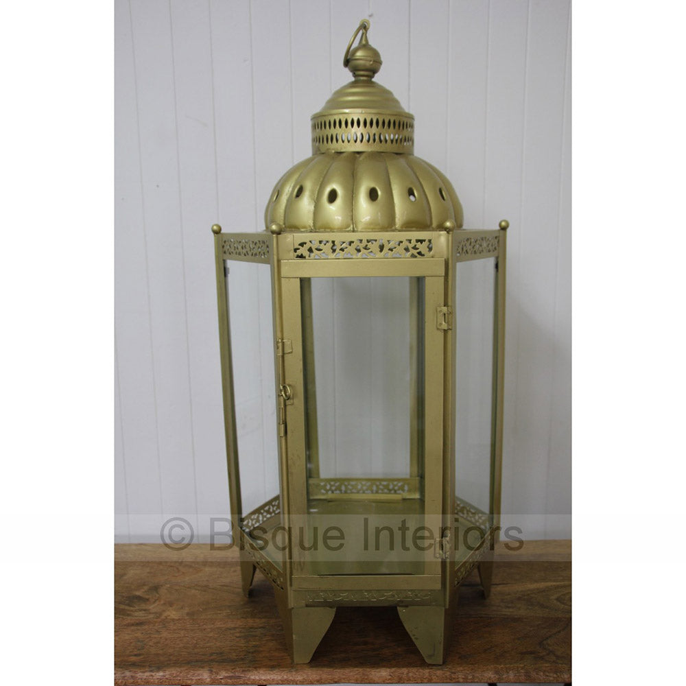 Shiny Iron and Glass Lantern