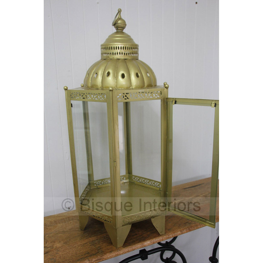 Shiny Iron and Glass Lantern