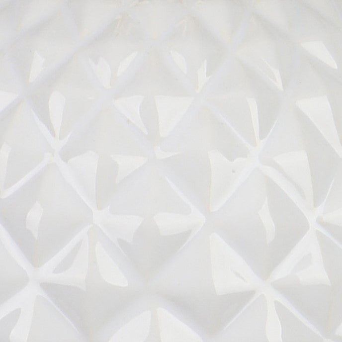 Pineapple Table Lamp in White & Gold