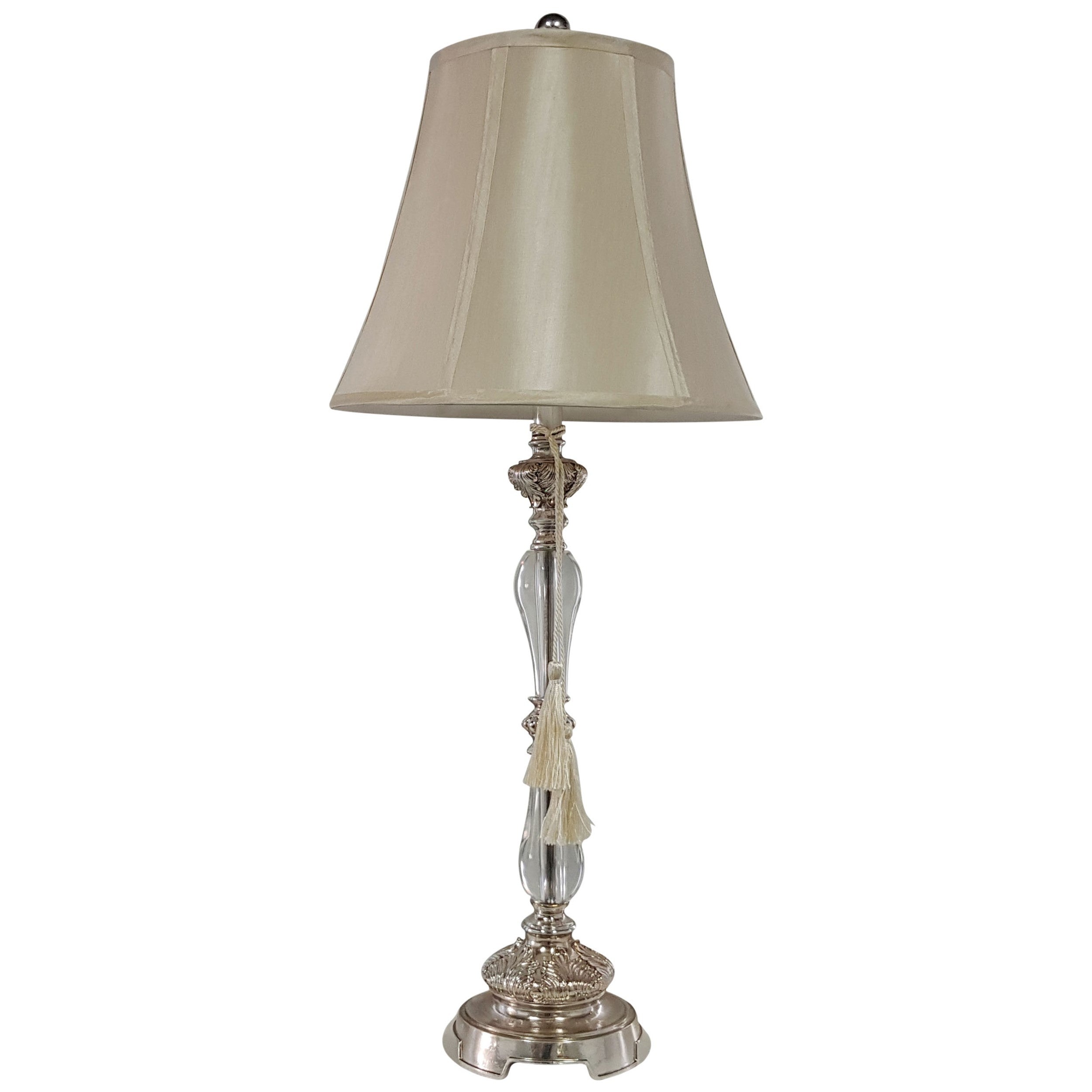 Felicienne Champagne Table Lamp with Black Shade