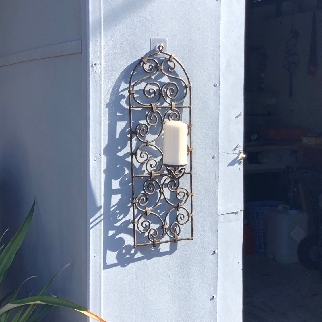 Moroccan Ironwork Wall Candle Holder