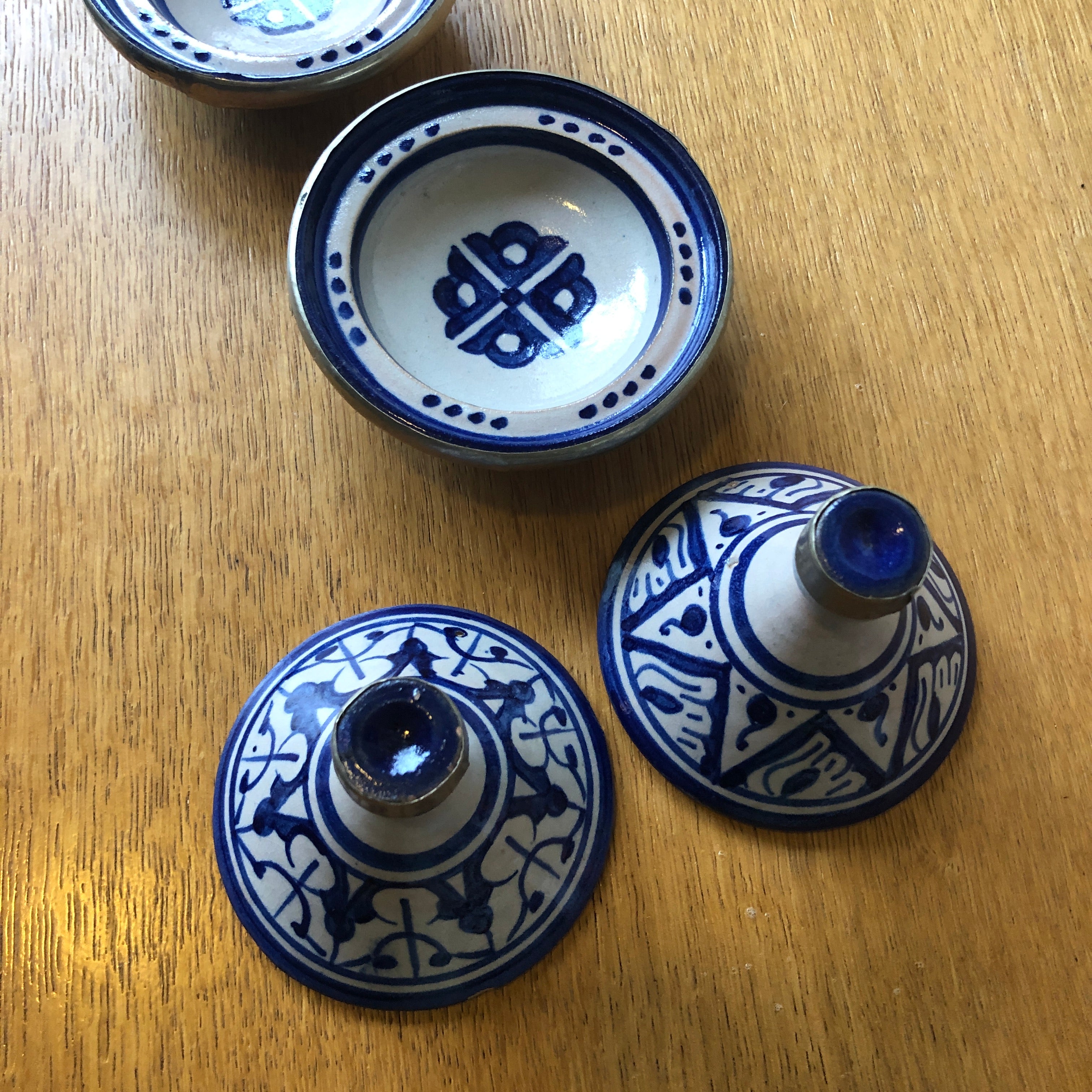 Tangier Mini Tagine in Blue & White