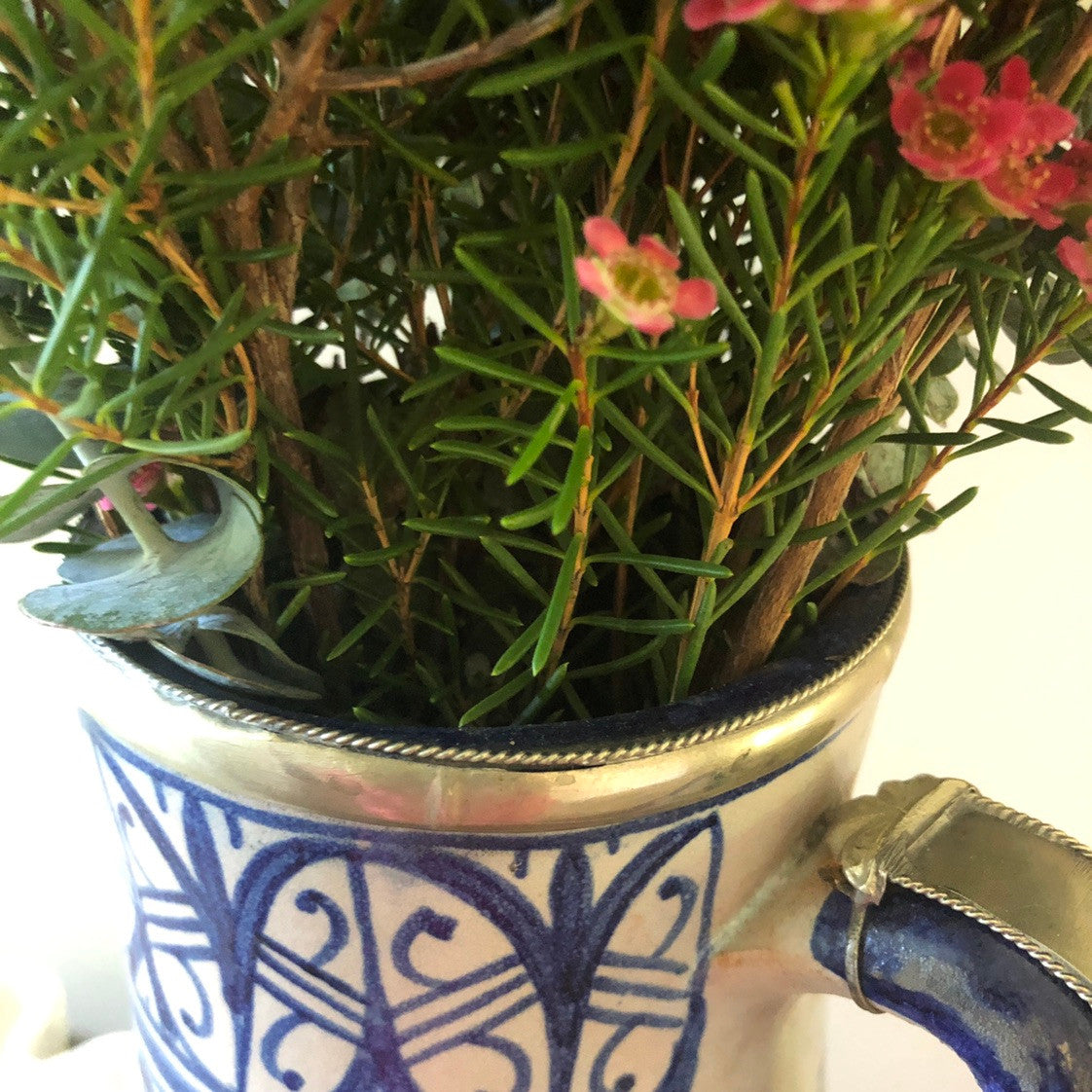 Moorish Fez Jug in Blue