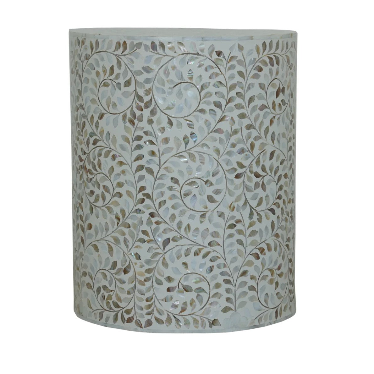 Mother of Pearl Inlay Lingerie Tallboy in Grey