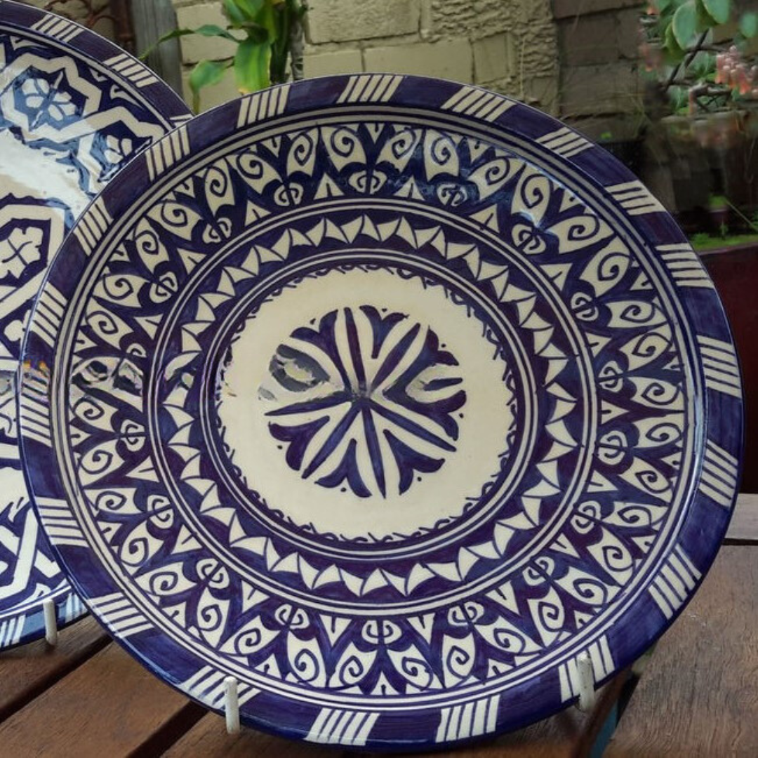 Fez Plate in Blue