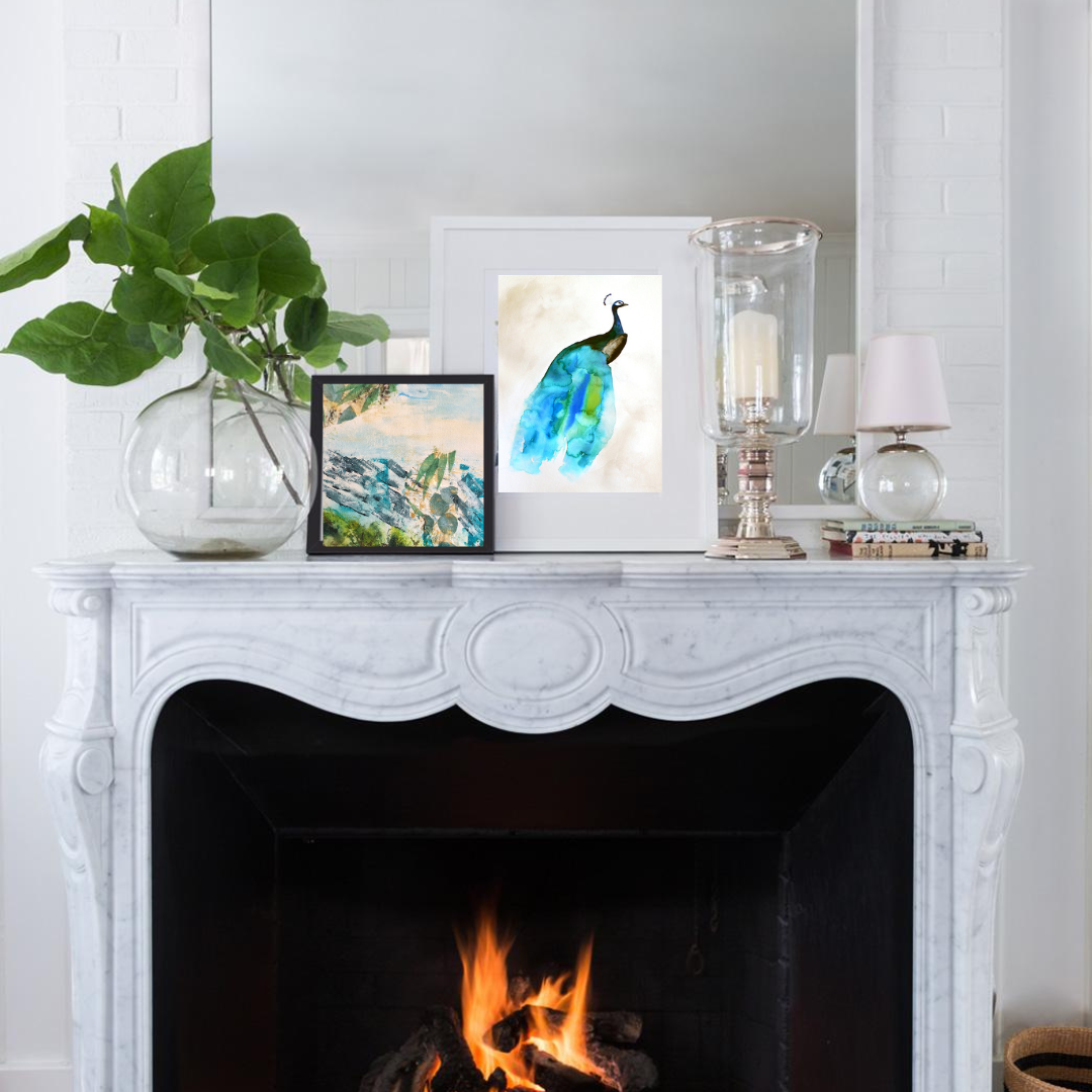'Soldier's Point' with Oak Floating Frame