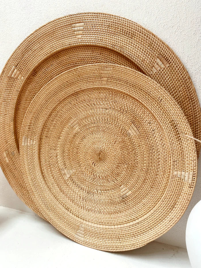 Haiti Woven Round Wall Hanging Plates