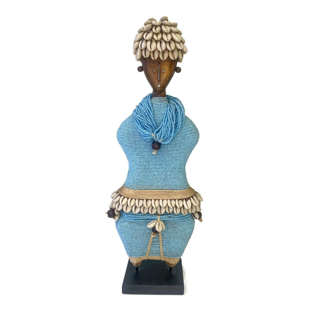 Ndamji Beaded Doll in Blue