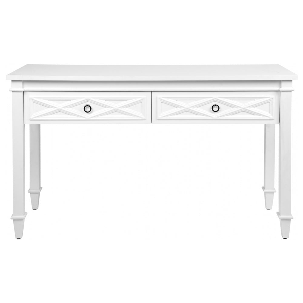 Plantation Console Table in White