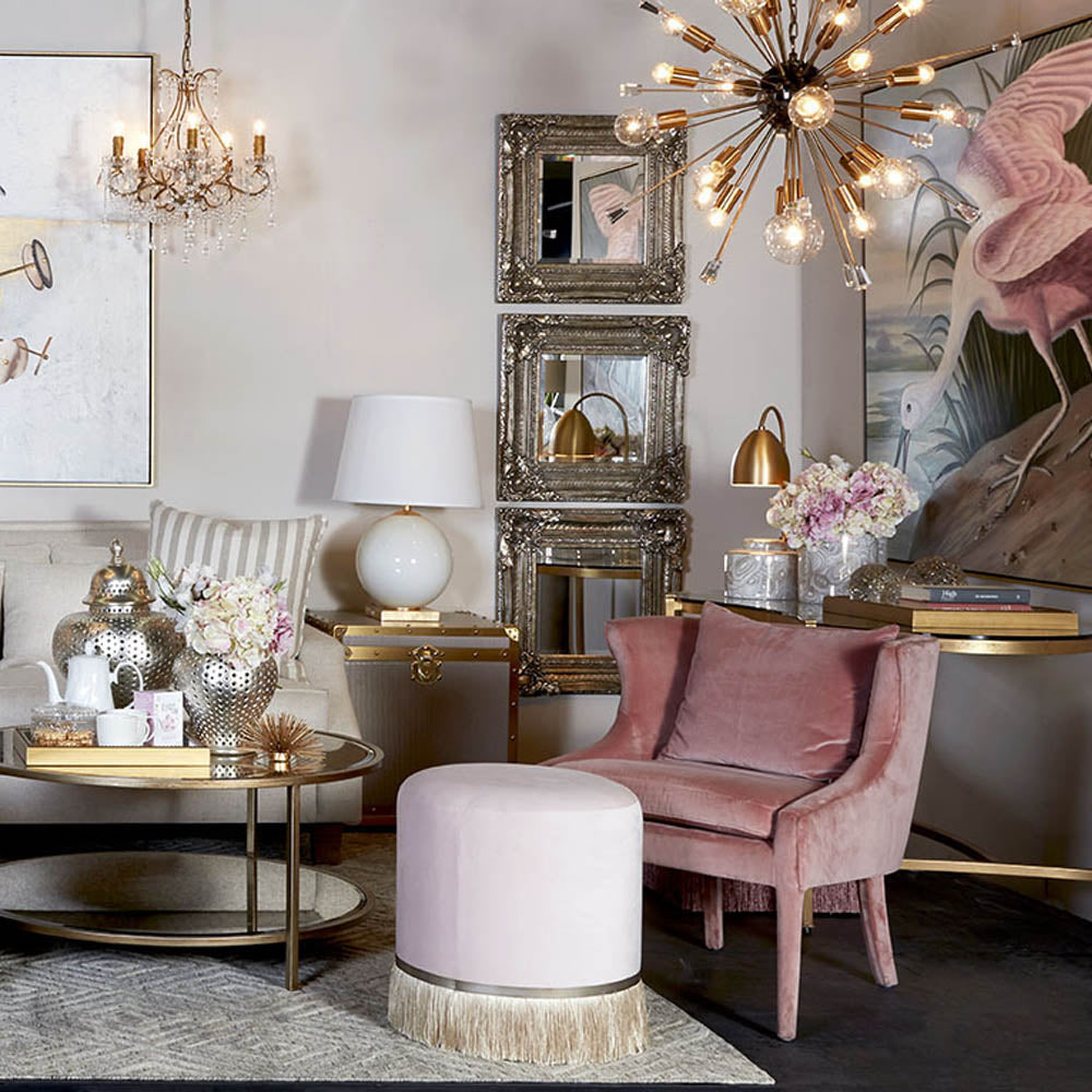 Tillie Arm Chair in Blush