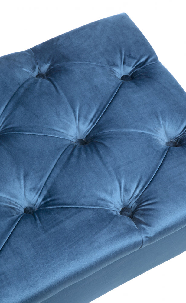 Pippa Storage Ottoman in Navy