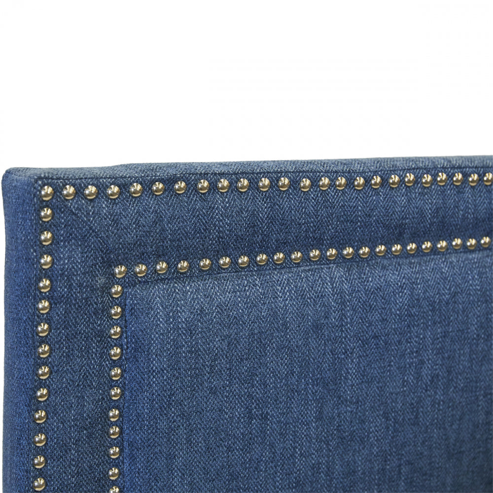 Albany Headboard (Queen) in Aegean Blue