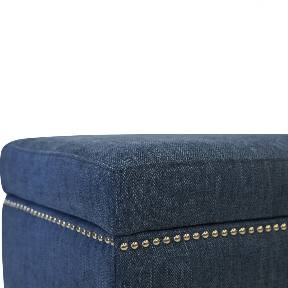 Albany Bed End in Aegean Blue