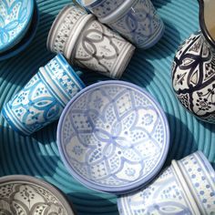 Genuine Rabat Safi Traditional Mug in Turquoise