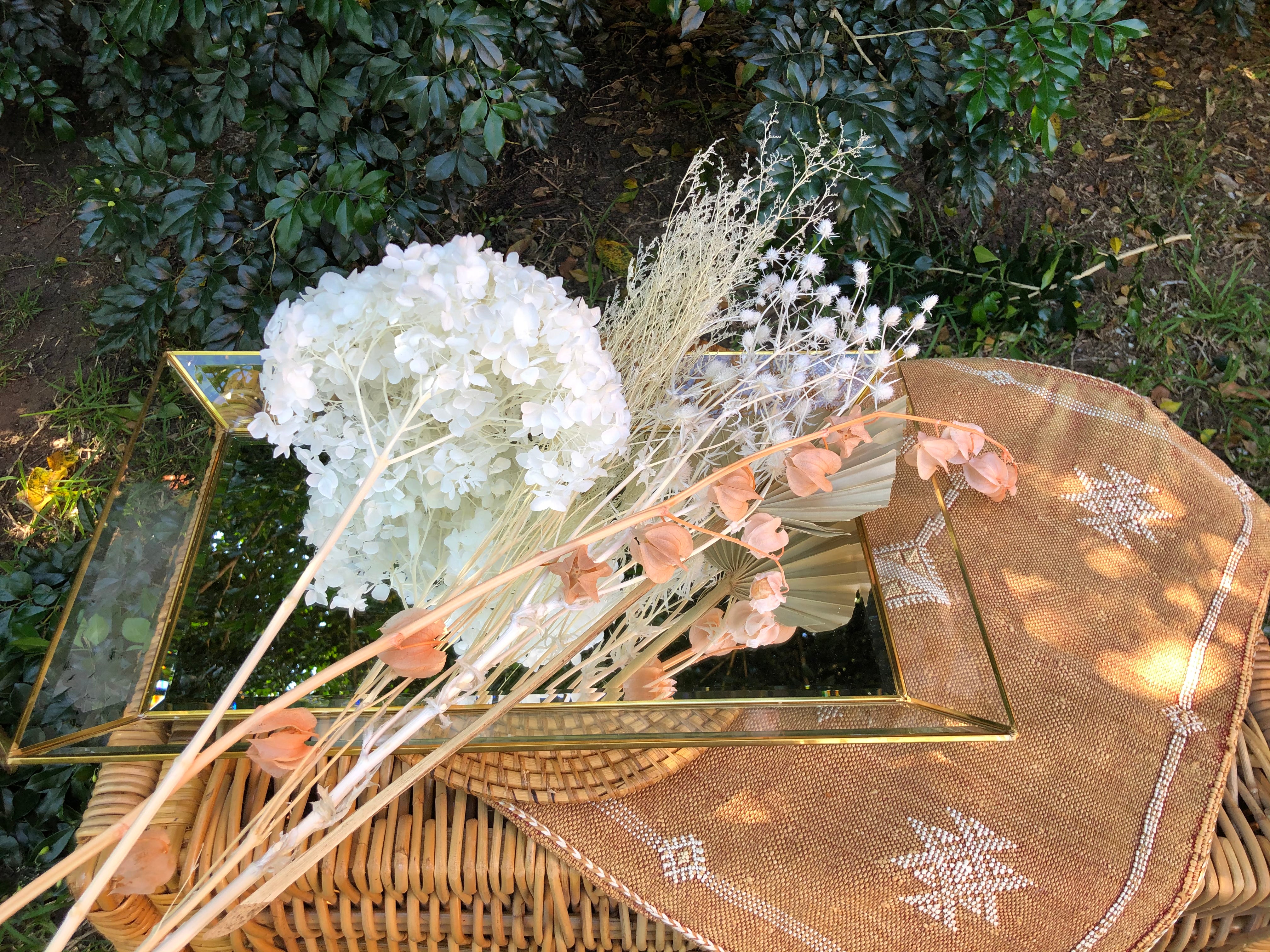 Brass & Glass Large Tray