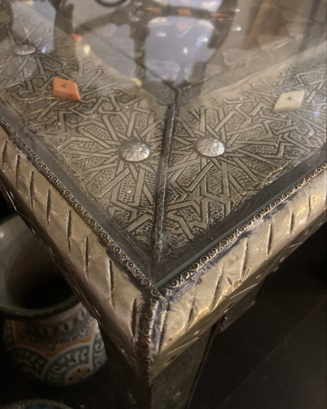 Sultan's Square Table in Silver Nickel
