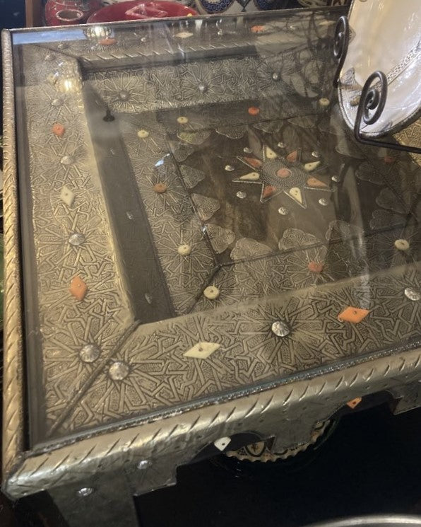 Sultan's Square Table in Silver Nickel