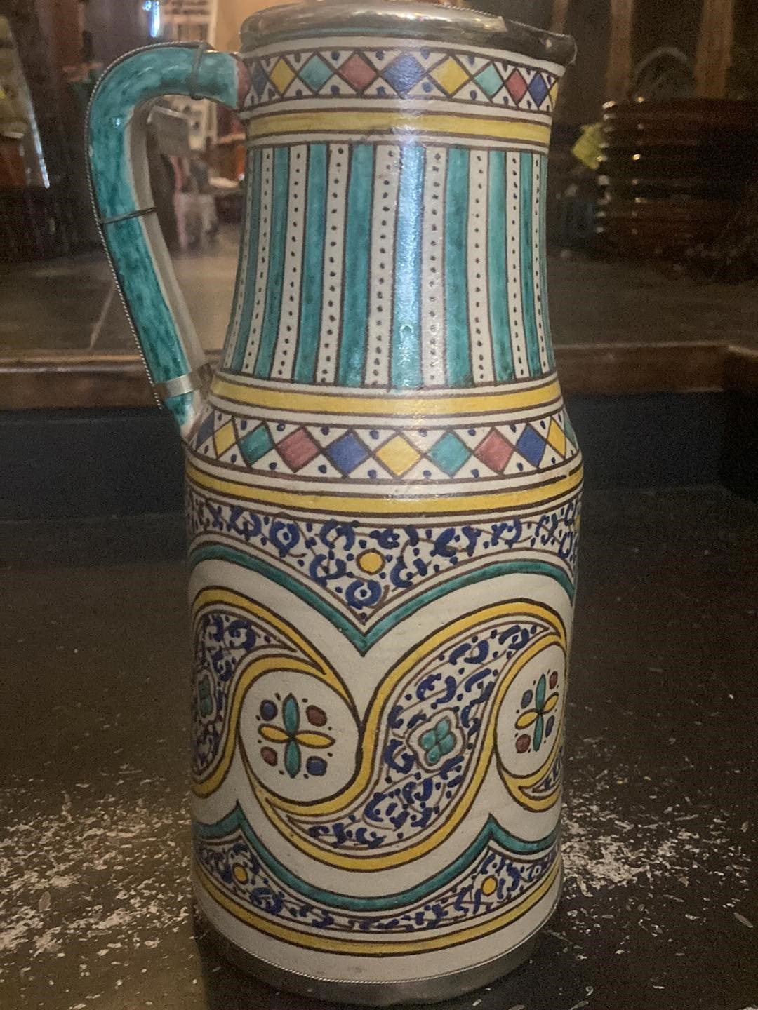 Moorish Fez Jug in Traditional Scheme