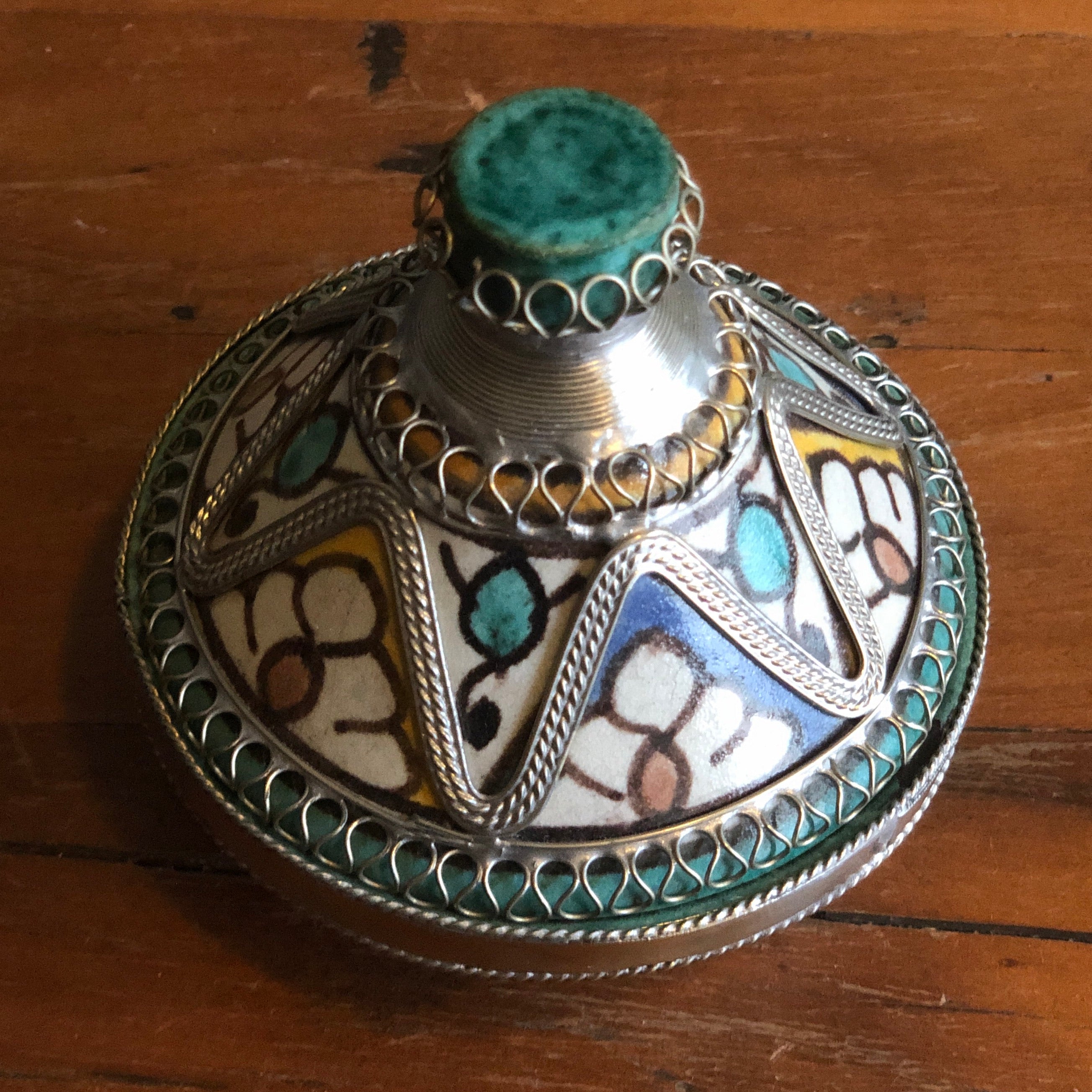 Tangier Mini Tagine with Silver Detail