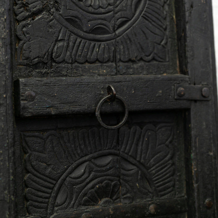 Vintage Teak Carved Door