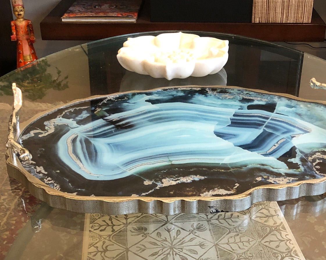 Luxe Tray in Turquoise