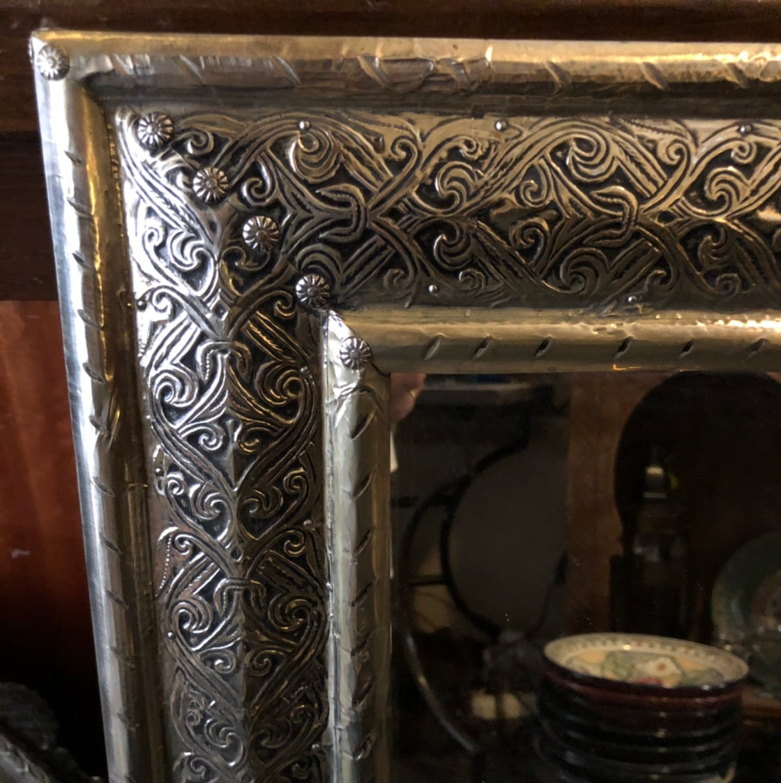 Metalwork Moroccan Mirror