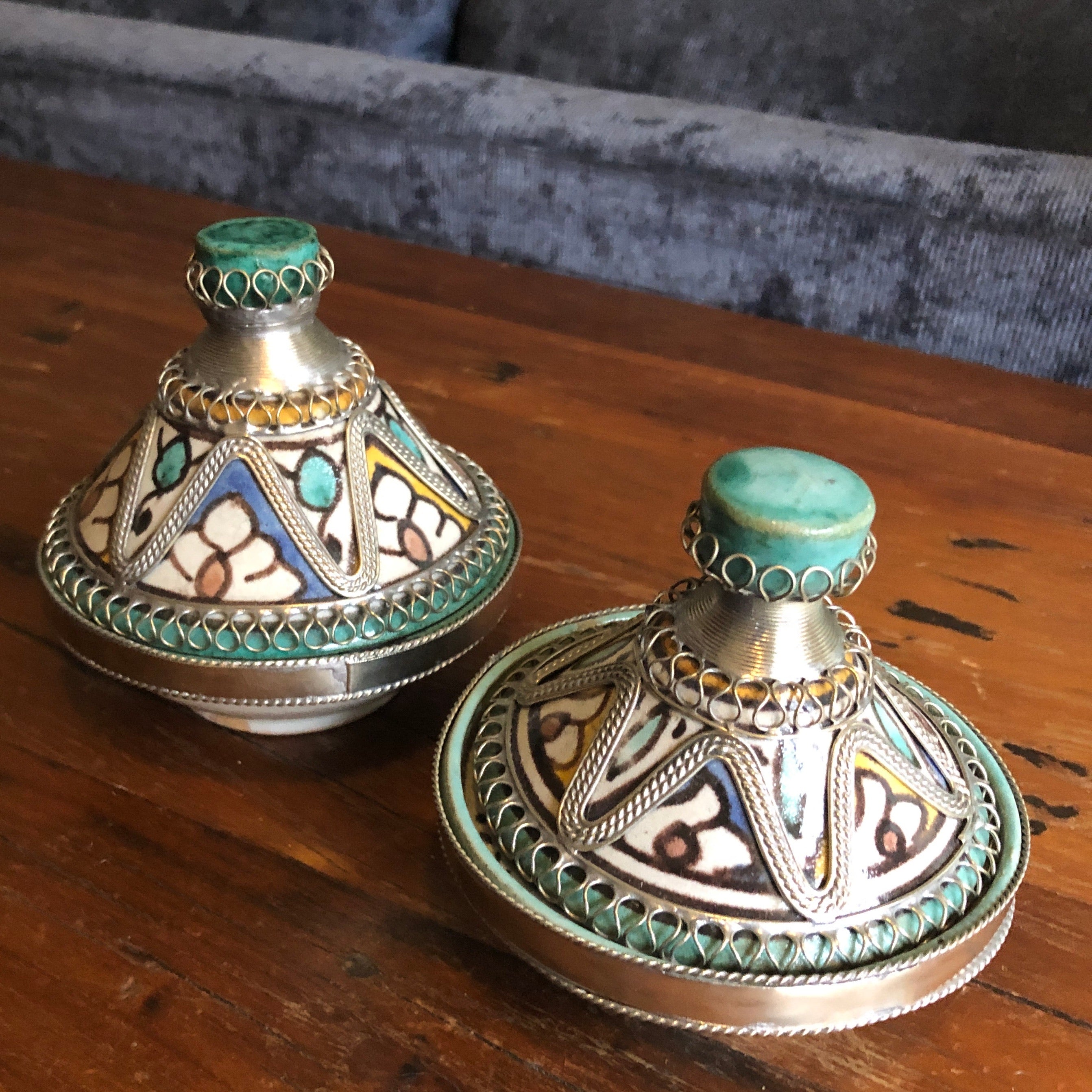 Tangier Mini Tagine with Silver Detail